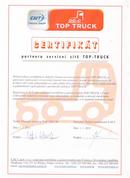 Top Truck certifikát